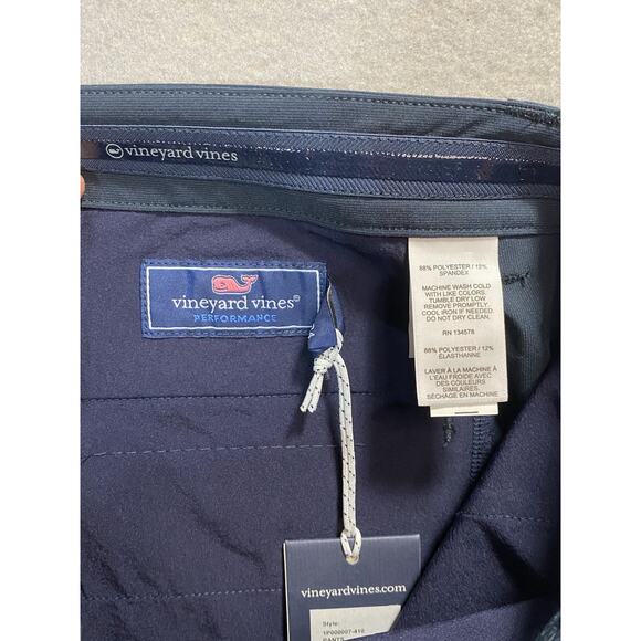 Vineyard Vines Men’s 33x34 Breaker Performance Slash Pocket Pants Navy - Picture 8 of 14